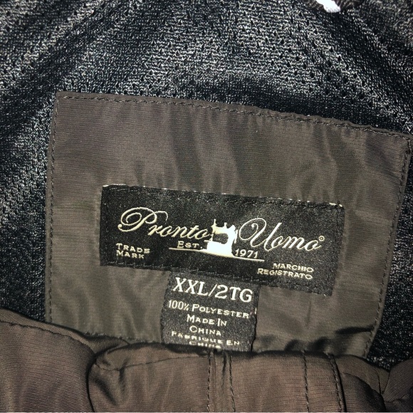 Pronto Uomo Sport Jacket Casual Light Black in Color Mens size XXL - Picture 3 of 13